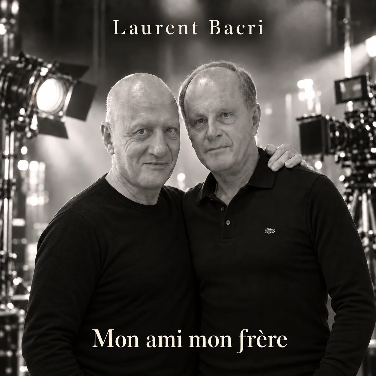 Pochette de Mon ami mon frère, Laurent Bacri et Alain Pancrazi sur un plateau de tournage